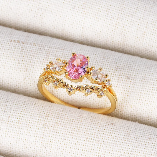Royal Pink Petal Ring